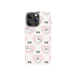 Heart x Cat printed phone case