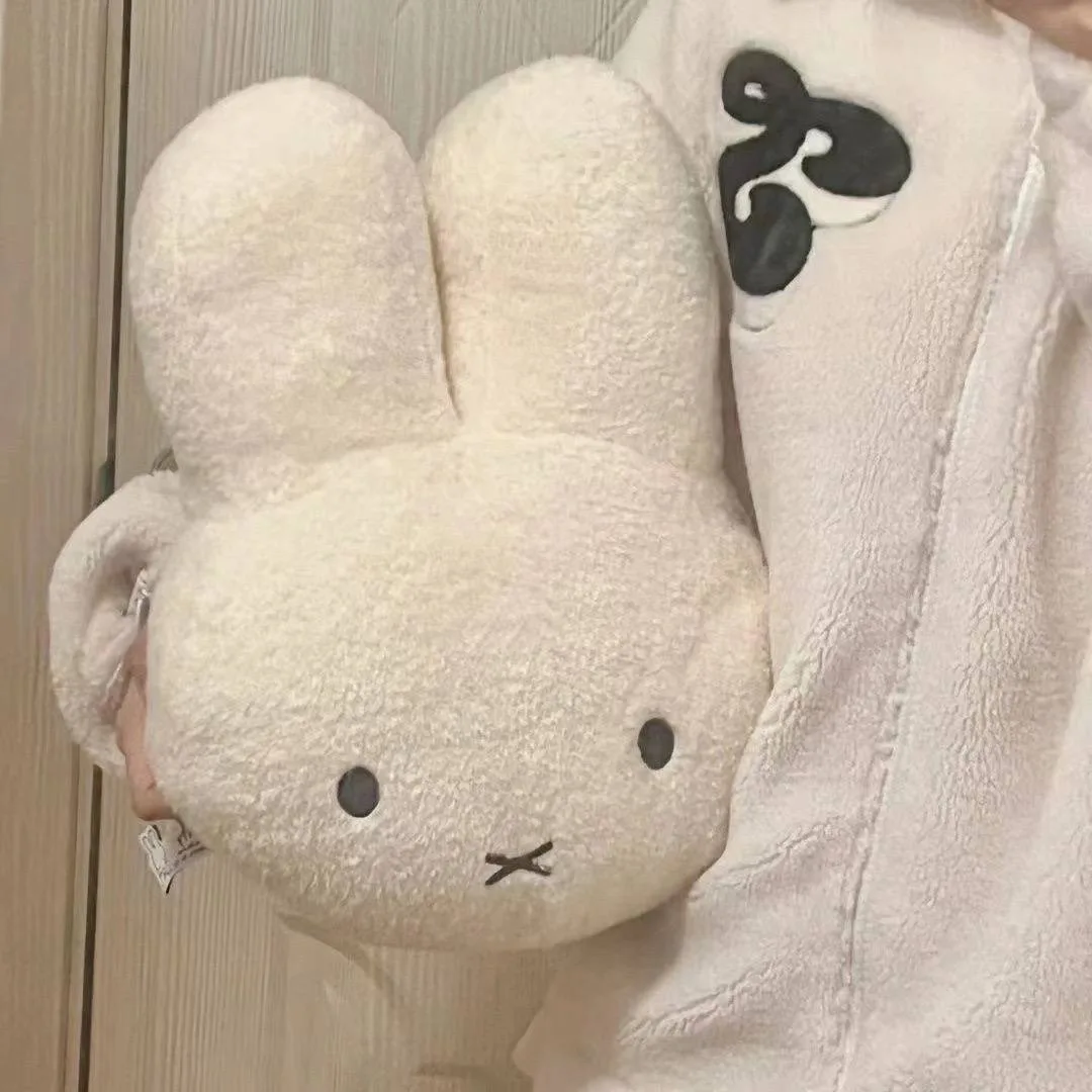 Aesthetic Miffy-Style Bunny Head Plushie Large Kawaii Room Decor Pillow 6 Aesthetic Miffy-Style Bunny Head Plushie Large Kawaii Room Decor Pillow - Image 6