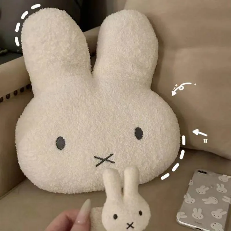 Aesthetic Miffy-Style Bunny Head Plushie Large Kawaii Room Decor Pillow 10 Aesthetic Miffy-Style Bunny Head Plushie Large Kawaii Room Decor Pillow - Image 10
