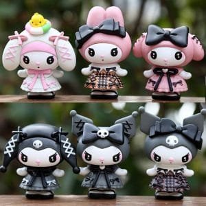 Gothic kuromi & my melody set