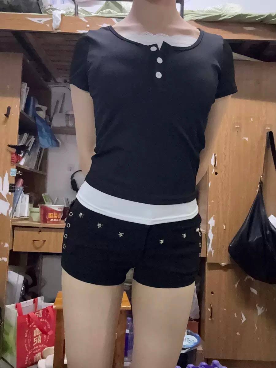 Black Star denim Shorts 10 Black Star denim Shorts - Image 10