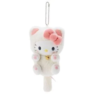 Cat Hello kitty Plush keycharm