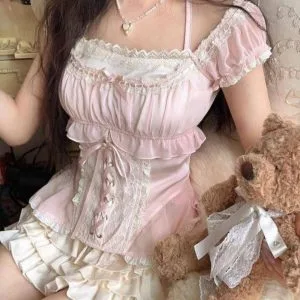 Coquette pink co-ord set