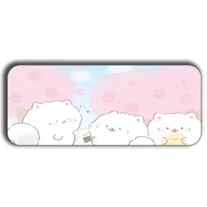 Kawaii Cat Mouse Pad – 11x23 inch