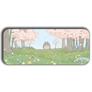 Totoro Cherry Blossom Mouse Pad– 11x23 inch