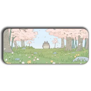 Totoro Cherry Blossom Mouse Pad– 11x23 inch