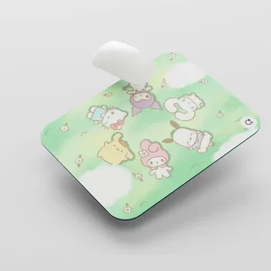 Sanrio Friends Green Meadow Mousepad-7x9