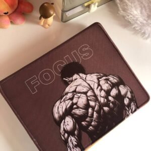 Hyuni Stone 7x9" Stitched Edge Mouse Pad - Baki the Grappler: The Demon Back | Focus Desk Pad
