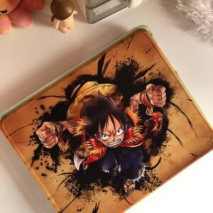 Hyuni Stone 7x9" Stitched Edge Desk Mat - One Piece: Monkey D. Luffy Desk Pad | Anime Gaming Mousepad