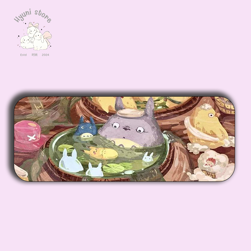 Hyuni Stone 11x23" - Totoro & Ghibli-Inspired Art | Cute Anime Desk Pad for Gaming & Office 1 Hyuni Stone 11x23" - Totoro & Ghibli-Inspired Art | Cute Anime Desk Pad for Gaming & Office
