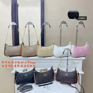 Coach bag 12 Authentic Coach Monogram Baguette Bag with chain strap available in multiple colors and patterns pre order