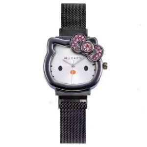 Black Finish The Edgy Hello Kitty Watch