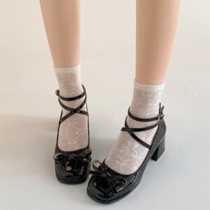 Mary jane black heels