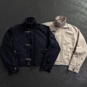 Industrial Hook-Clasp Utility Jacket