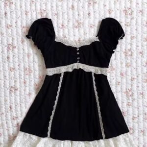 Sweetheart neck Babydoll top