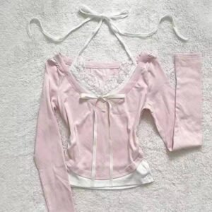 Two-Piece pink top set