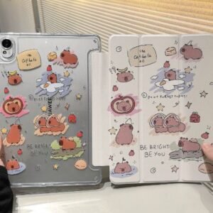 Capybara Cartoon Clear iPad Case