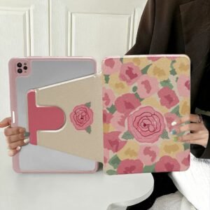 Protective iPad Cases: Y2K, Coquette Kitten & Vintage Floral Designs