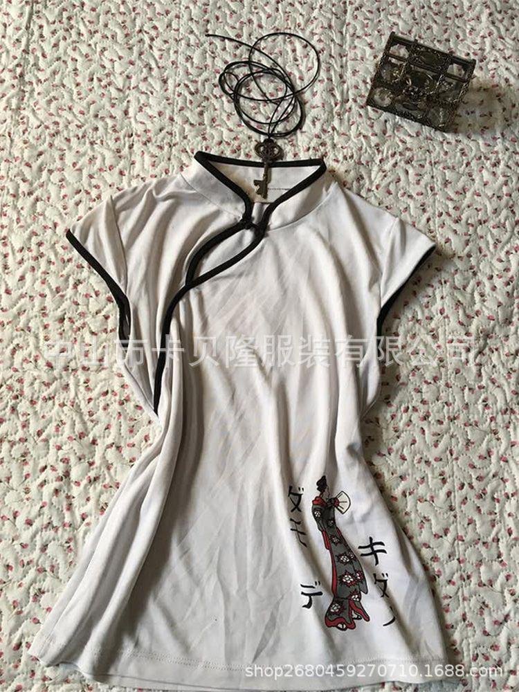 White cheongsams tops 3 White cheongsams tops