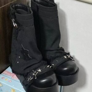 Goth star boots big