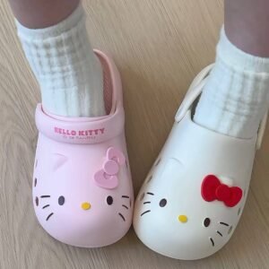 Aesthetic Hello Kitty Character Sandals Y2K Kawaii Slip-On Walking Shoes