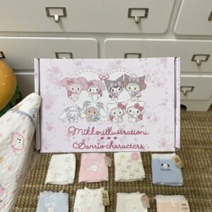 Box of 4 random assorted women's panties in various colors and styles.