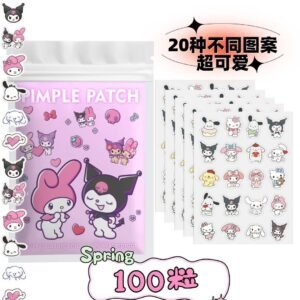 Sanrio Infused Pimple Patches Medicated Hydrocolloid Acne Stickers with Tea Tree Oil & Hyaluronic Acid