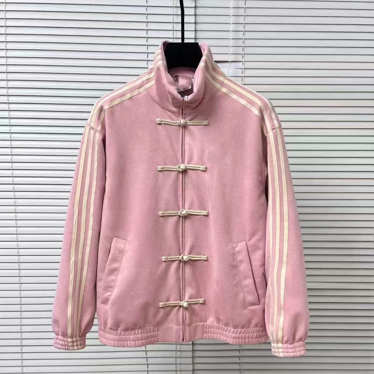 Modern Chinese Style Men's Tang Suit Track Jacket | Retro Asian Streetwear Suede Jacket 5 Modern Chinese Style Men's Tang Suit Track Jacket | Retro Asian Streetwear Suede Jacket - Image 5
