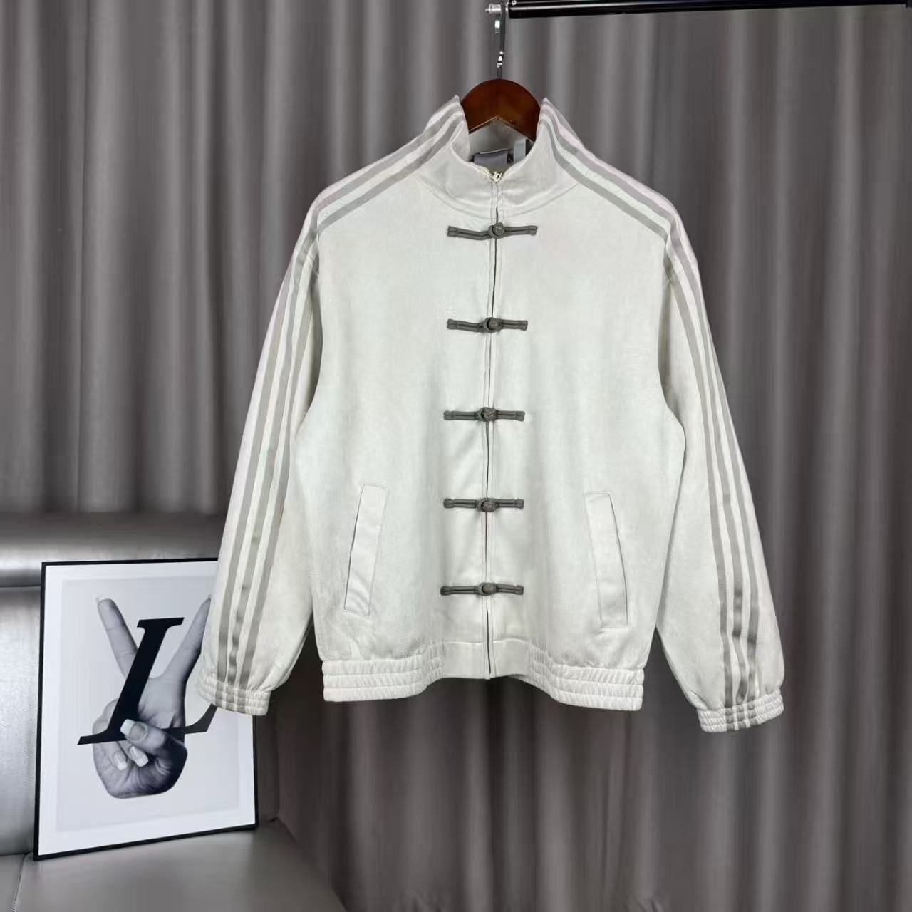 Modern Chinese Style Men's Tang Suit Track Jacket | Retro Asian Streetwear Suede Jacket 1 Modern Chinese Style Men's Tang Suit Track Jacket | Retro Asian Streetwear Suede Jacket