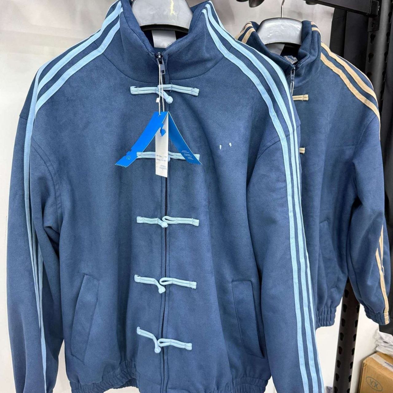 Modern Chinese Style Men's Tang Suit Track Jacket | Retro Asian Streetwear Suede Jacket 13 Modern Chinese Style Men's Tang Suit Track Jacket | Retro Asian Streetwear Suede Jacket - Image 13