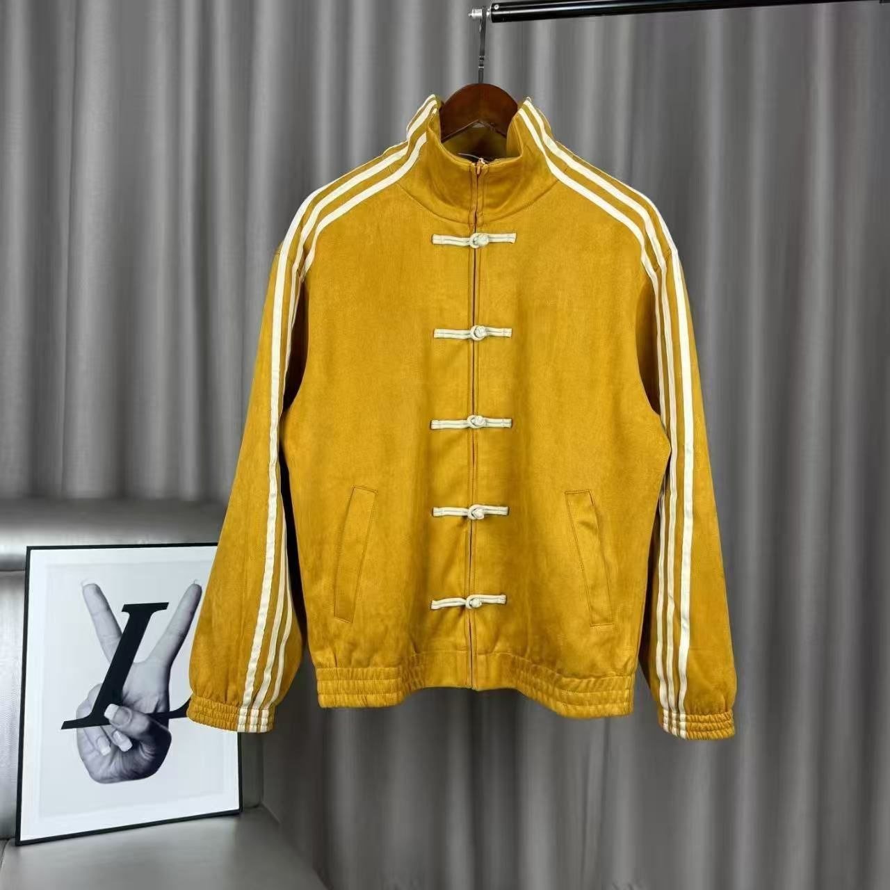 Modern Chinese Style Men's Tang Suit Track Jacket | Retro Asian Streetwear Suede Jacket 8 Modern Chinese Style Men's Tang Suit Track Jacket | Retro Asian Streetwear Suede Jacket - Image 8