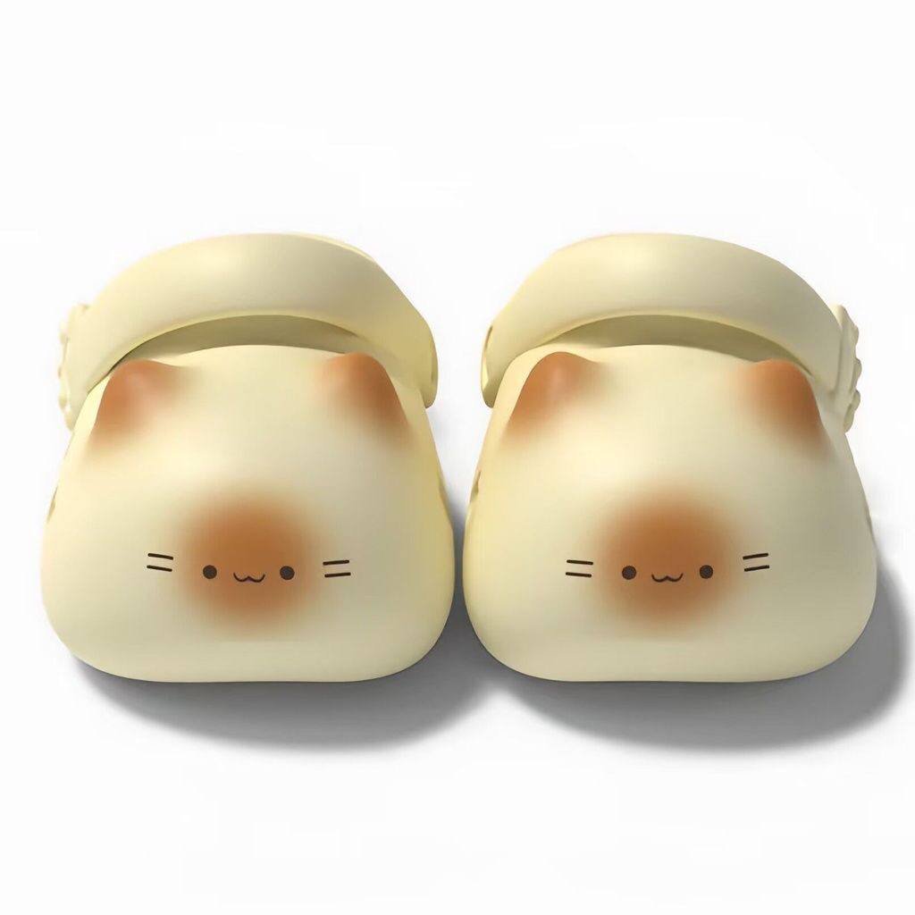 Cute Cat Face Warm Winter Clogs Plush Thermal EVA Indoor & Outdoor Slippers 2 Ultra-Light Cute Cat Winter Slippers | Thick Sole Warm EVA Clogs